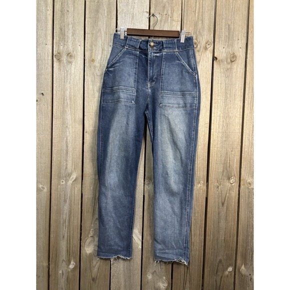 Hollister Denim - Hollister Ultra High Rise Mom Jeans W27‎ L27 Vintage Stretch Raw Hem